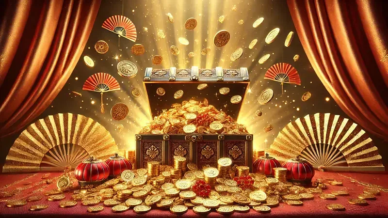 Permainan slot mobile dengan tombol putar dan panel reel